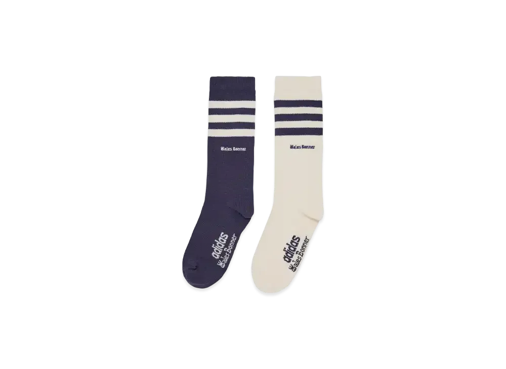 adidas x Wales Bonner Three Stripes Socks "Night Navy/Chalk White"