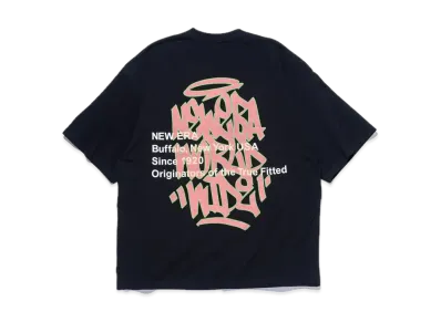 NEW ERA Short Sleeve Oversized Cotton T-shirt Graffiti "Black"