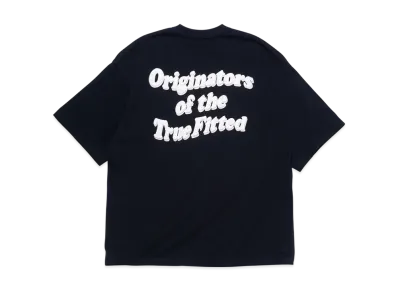 NEW ERA Short Sleeve Oversized Cotton T-shirt Wave Logo "Black"