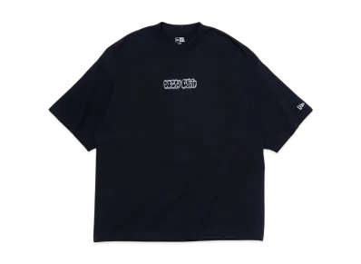 NEW ERA Short Sleeve Oversized Cotton T-shirt Bubble Logo "Black"
