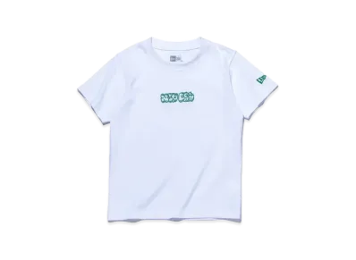 NEW ERA Kids Child Short Sleeve Cotton T-shirt Bubble Logo "White"
