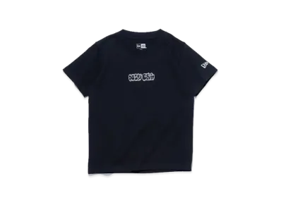 NEW ERA Kids Child Short Sleeve Cotton T-shirt Bubble Logo "Black"