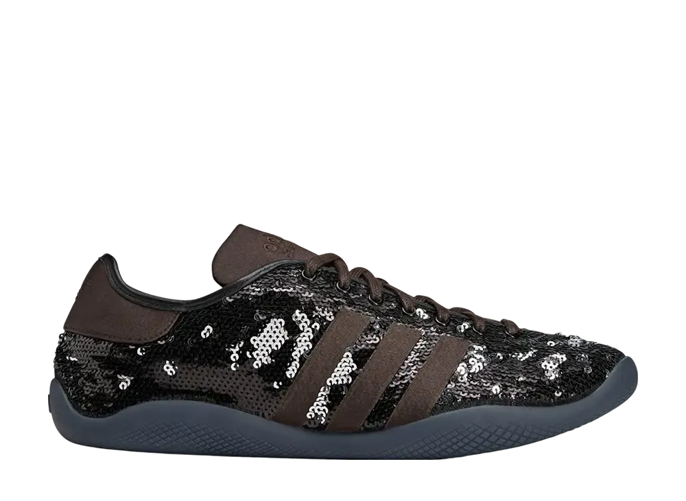 Wales Bonner × adidas Karintha Lo "Core Black/Silver Metallic/Dark Brown"