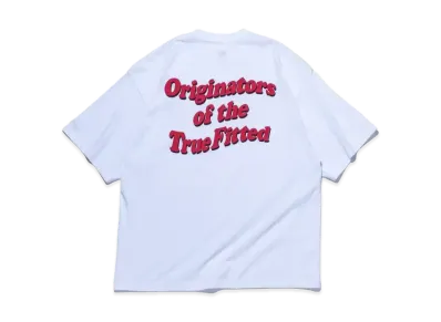 NEW ERA Short Sleeve Oversized Cotton T-shirt Wave Logo "White"