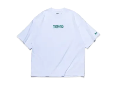 NEW ERA Short Sleeve Oversized Cotton T-shirt Bubble Logo "White"