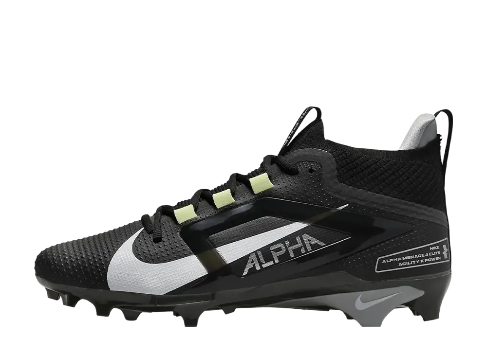 ナイキ アルファメナス4 エリート "ブラック/ライトスモークグレー/メタリックシルバー/ホワイト"