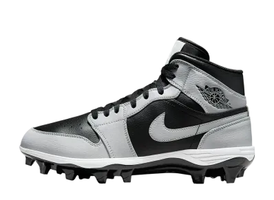 ナイキ エアジョーダン1 ミッド TD クリート "ブラック/ライトスモークグレー/ブラック/ライトスモークグレー"