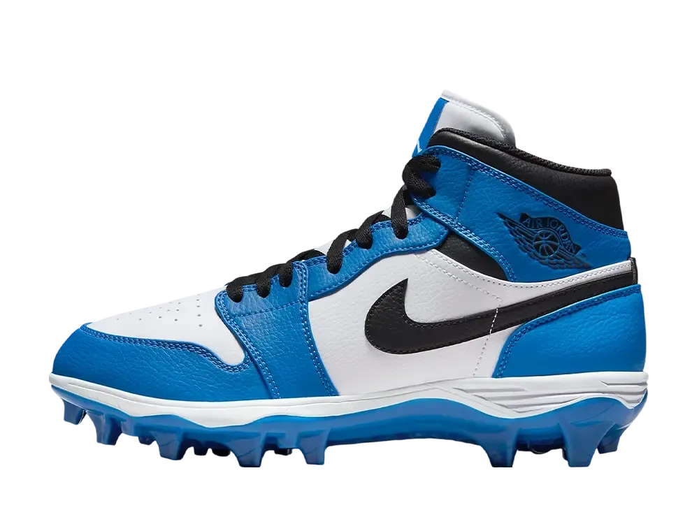 ナイキ エアジョーダン1 ミッド TD クリート "ホワイト/ロイヤル/ブラック"