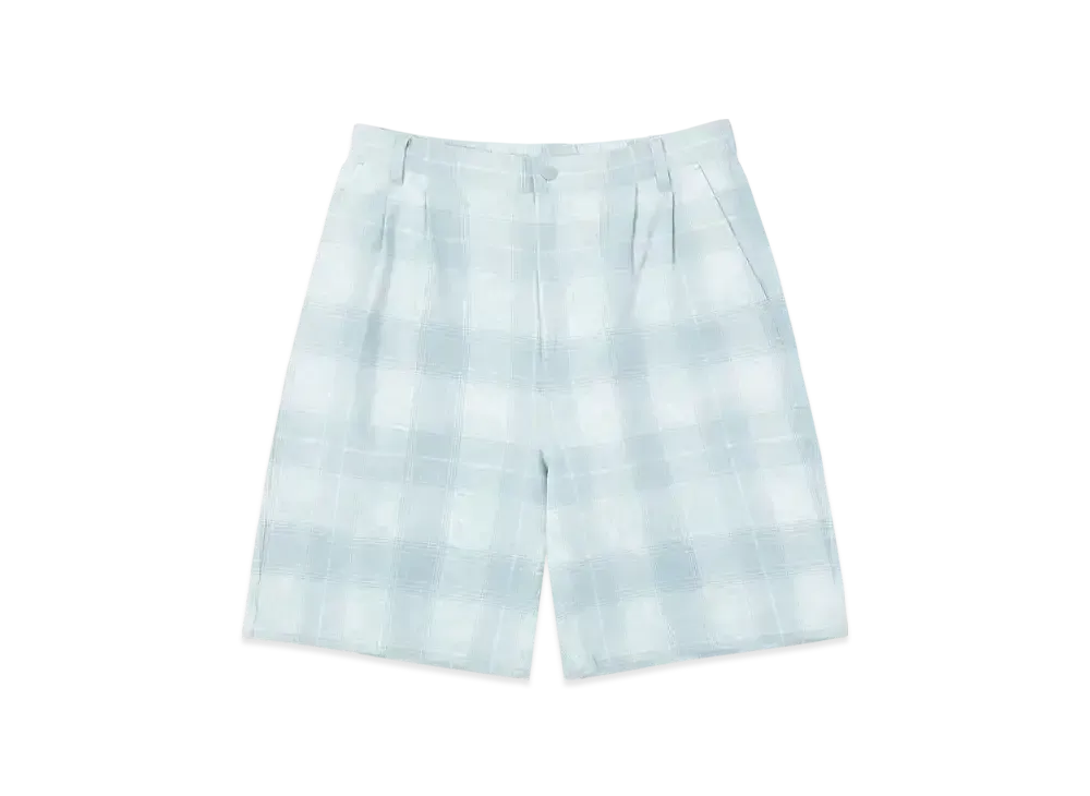 HUF Summer 25 Tie Dye Plaid Short "Pool Blue"