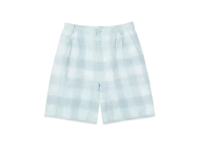 HUF Summer 25 Tie Dye Plaid Short "Pool Blue"