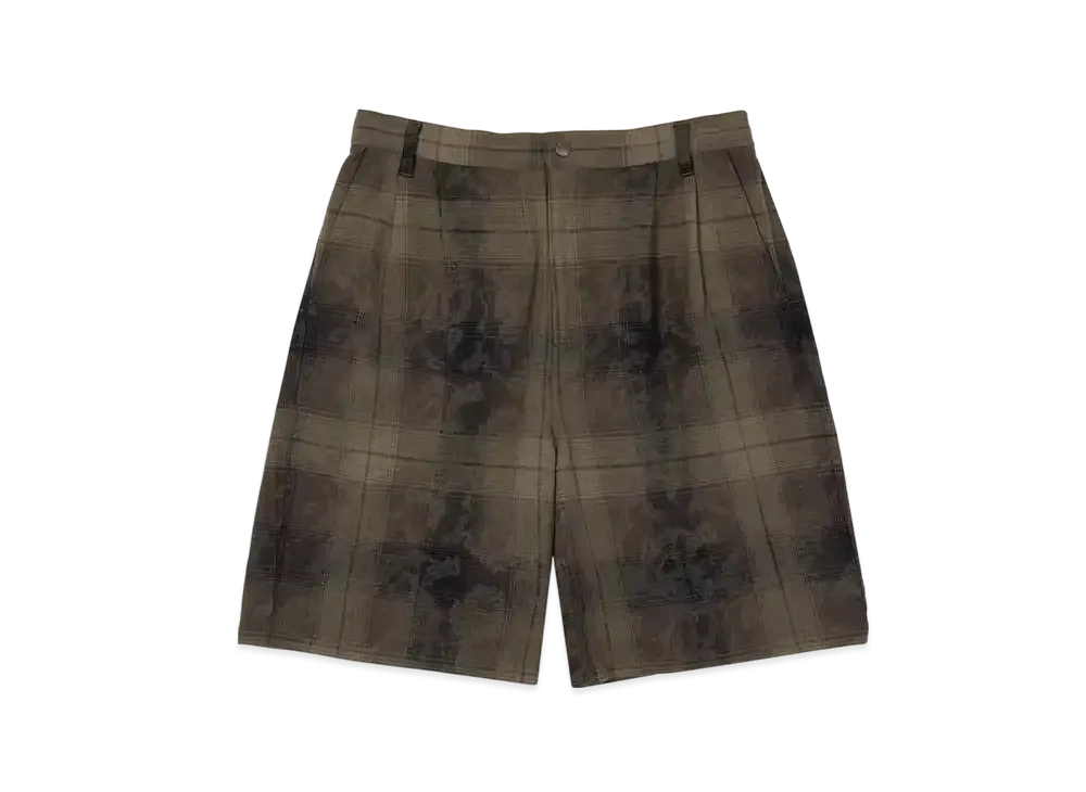 HUF Summer 25 Tie Dye Plaid Short "Thyme"
