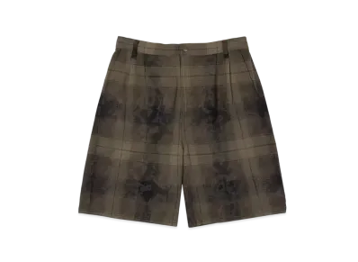 HUF Summer 25 Tie Dye Plaid Short "Thyme"