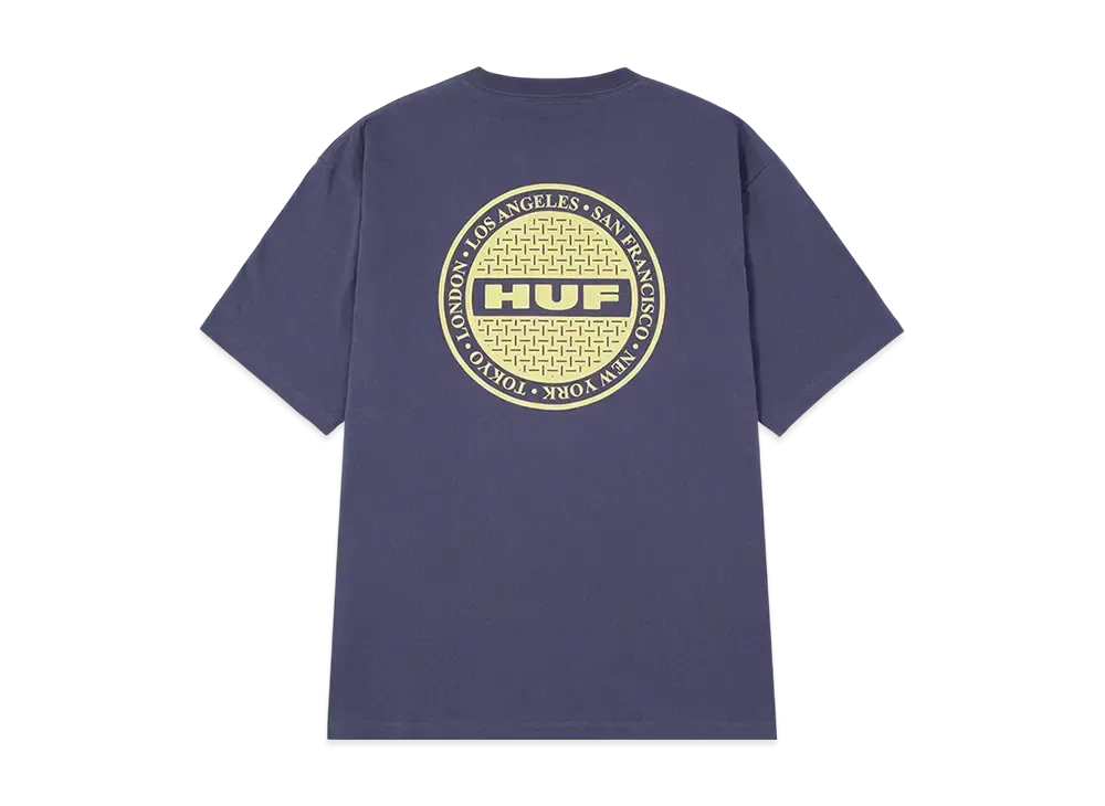 HUF Summer 25 Manhole Tee "Navy"