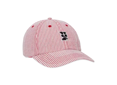 HUF Summer 25 Seersucker Megablast 6 Panel Hat "Red"