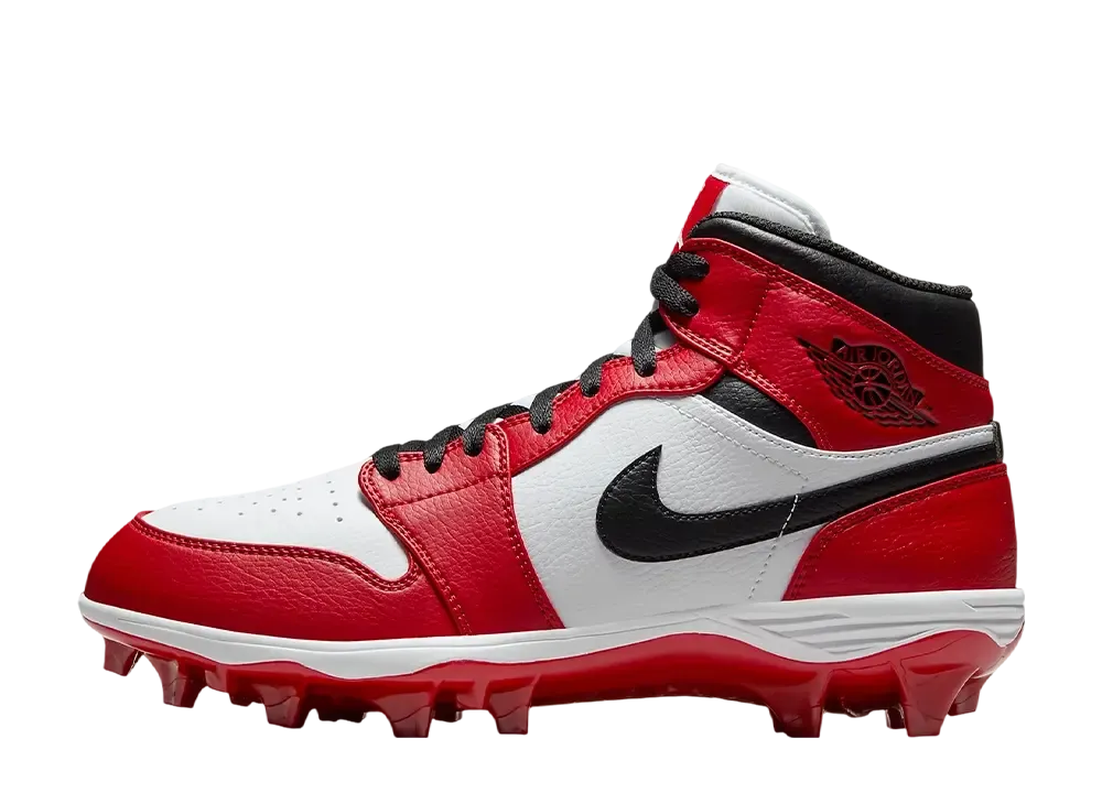 Nike Air Jordan 1 Mid TD Cleat "White/Varsity Red/Black"