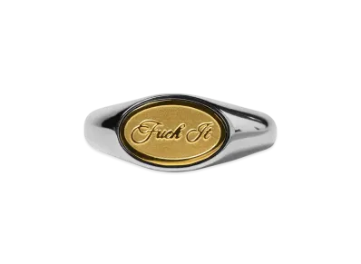 HUF Summer 25 Fuck It Signet Ring "Silver"