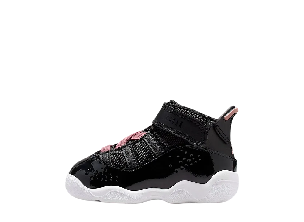 Nike TD Jordan 6 Rings "Black/White/Anthracite/Rust Pink"