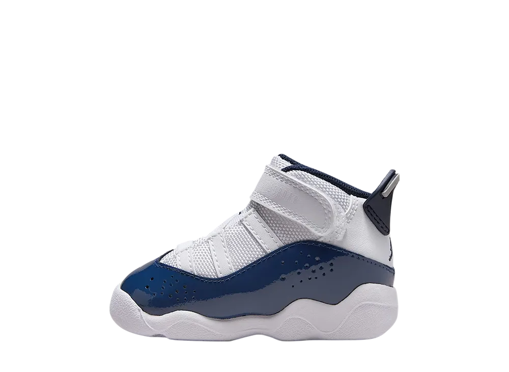 Nike TD Jordan 6 Rings "White/Neutral Grey/Midnight Navy"