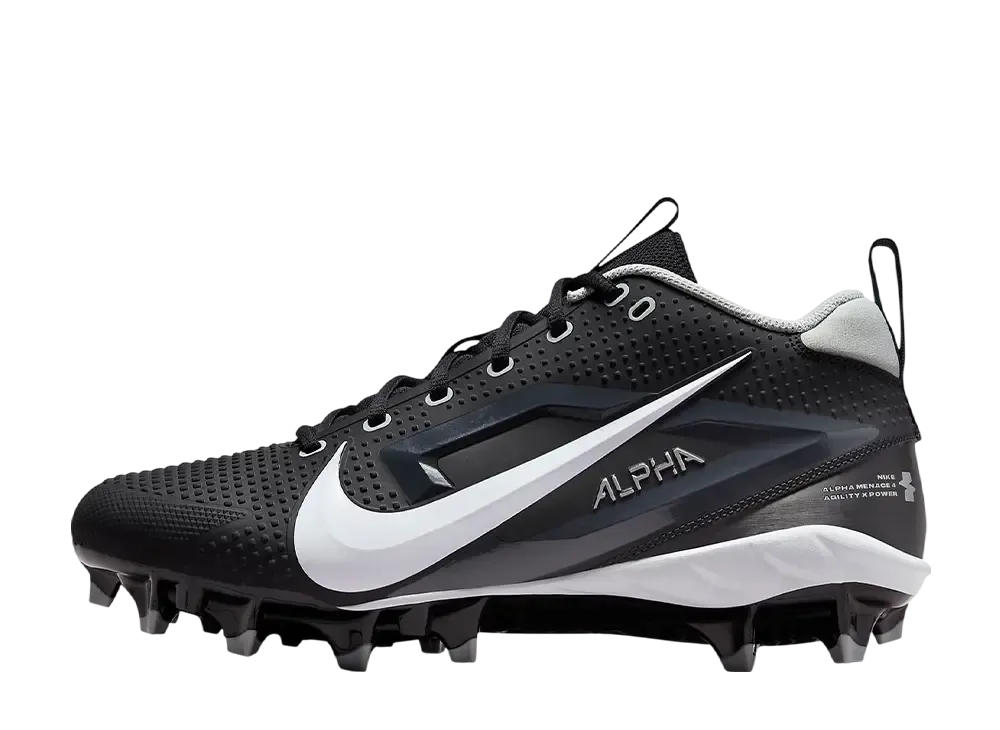 ナイキ アルファメナス4 バーシティ "ブラック/ライトスモークグレー/メタリックシルバー/ホワイト"