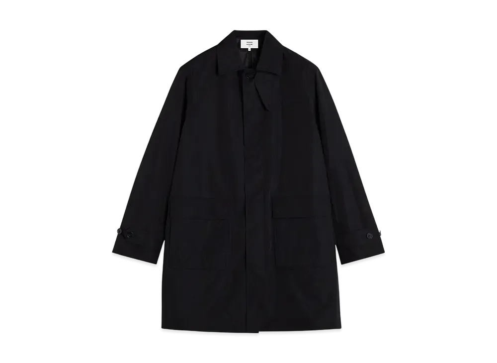 Maison Kitsune Light Mac Coat "Black"