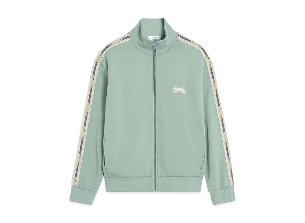 Maison Kitsune Flash Fox Zip Blouson "Vert De Gris"