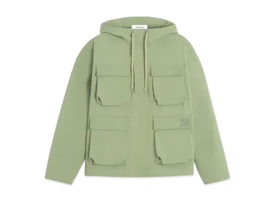 Maison Kitsune Hooded Pop Over Jacket "Turf Green"