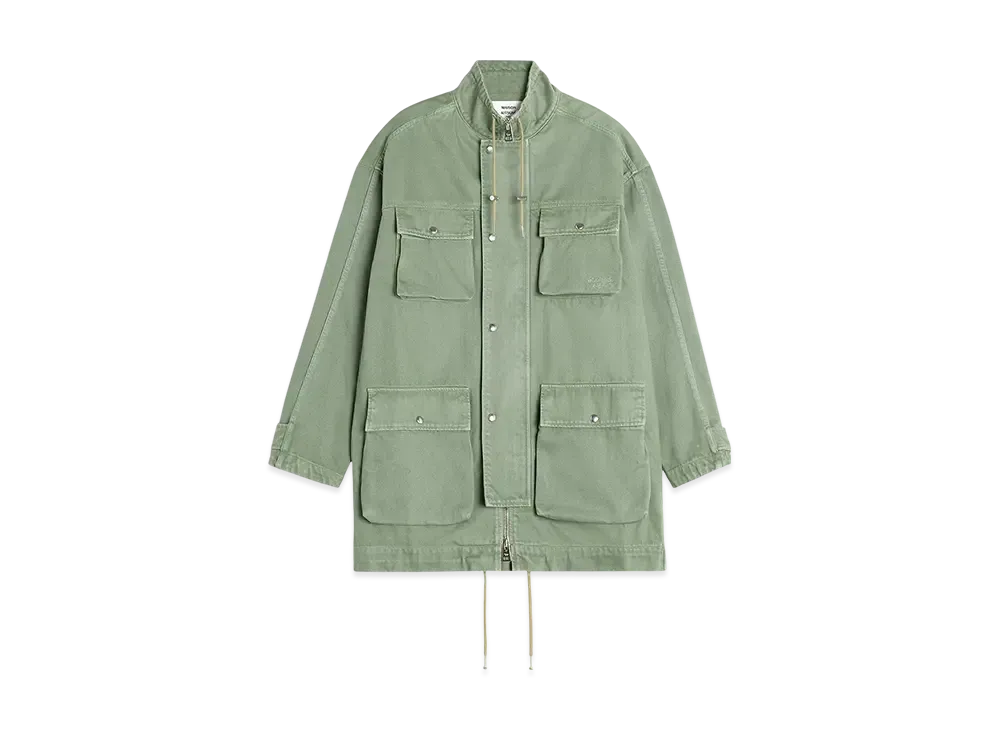 Maison Kitsune Cotton Parka "Turf Green"