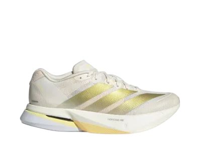 adidas Women's Adizero Boston 13 "Chalk White/Gold Metallic/Orange Tint"