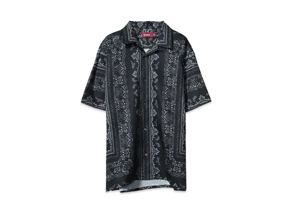 Hide and Seek Bandana Pattern S/S Shirt "BLACK"