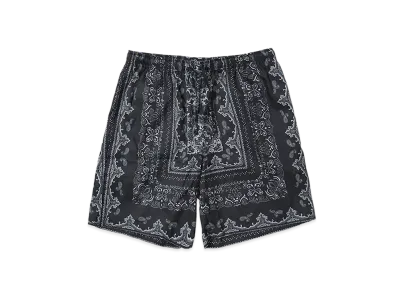 Hide and Seek Bandana Pattern Short "BLACK"