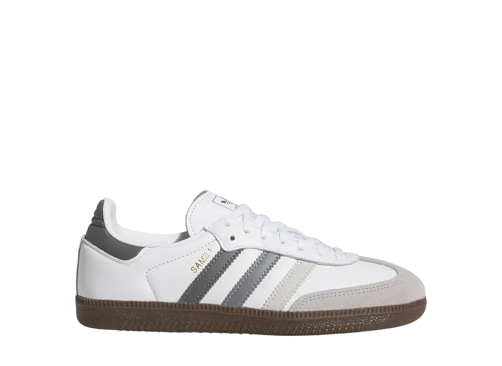 アディダスオリジナルス GS サンバ OG "ホワイト/グレー" (キッズ)