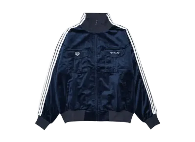 HTH velor track jacket "NAVY"