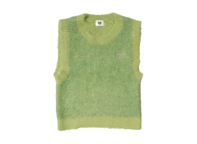 HTH shaggy vest "LIGHT GREEN"