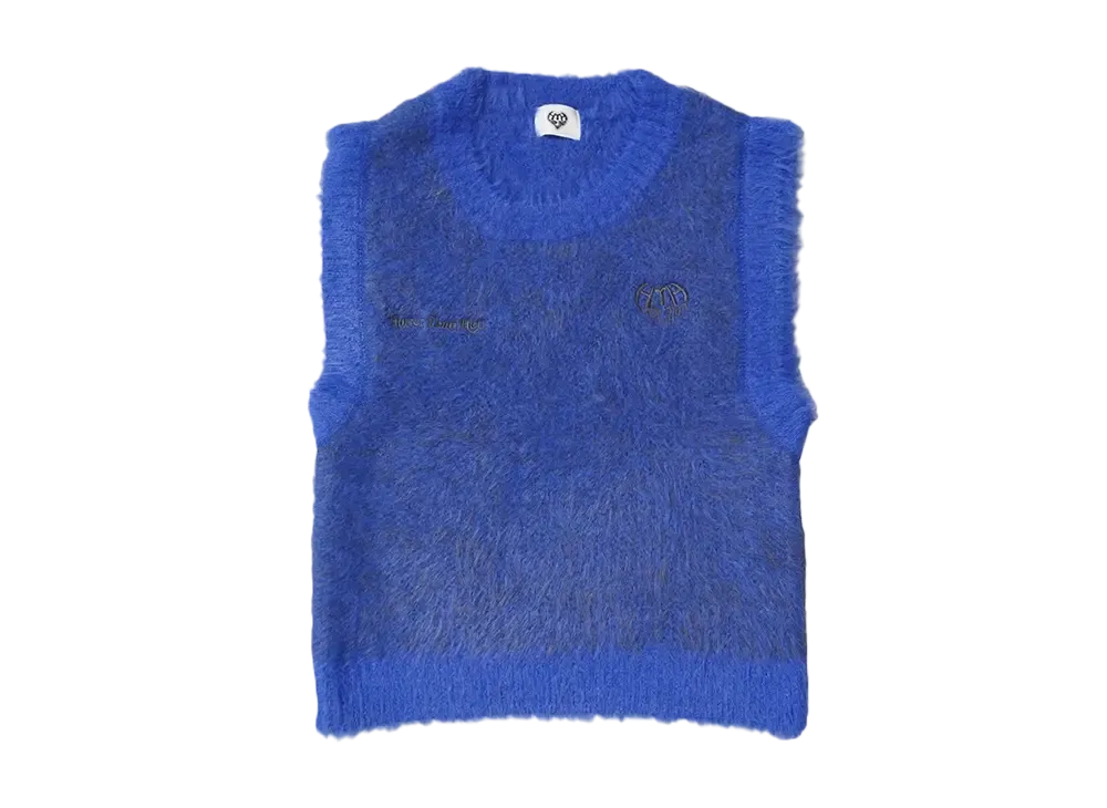 HTH shaggy vest "BLUE"