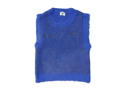 HTH shaggy vest "BLUE"