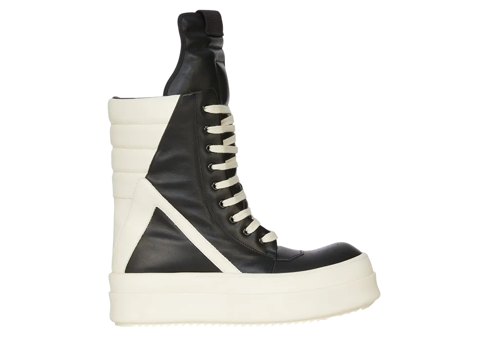 Rick Owens Hollywood Runway Mega Geobasket "Black/Milk/Milk"