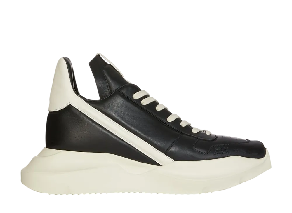 リックオウエンス ハリウッド ゲスランナー "ブラック/ミルク/ブラック/ミルク"