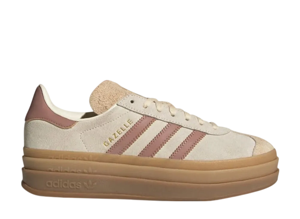 アディダスオリジナルス ウィメンズ ガゼル ボールド "クリームホワイト/ウォームクレイ/サンドストレータ"