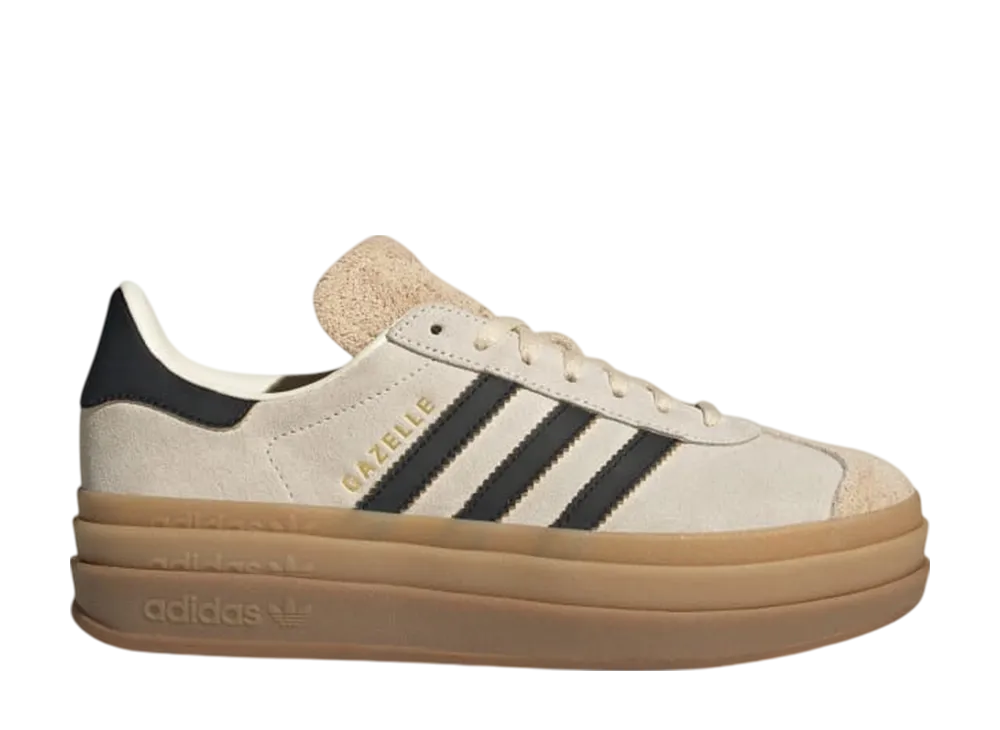 アディダスオリジナルス ウィメンズ ガゼル ボールド "クリームホワイト/コアブラック/サンドストレータ"