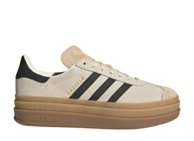 adidas Women's Gazelle Bold "Cream White/Core Black/Sand Strata"