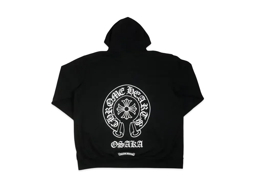 Chrome Hearts Back Horseshoe Zip Hoodie Osaka Exclusive "Black"
