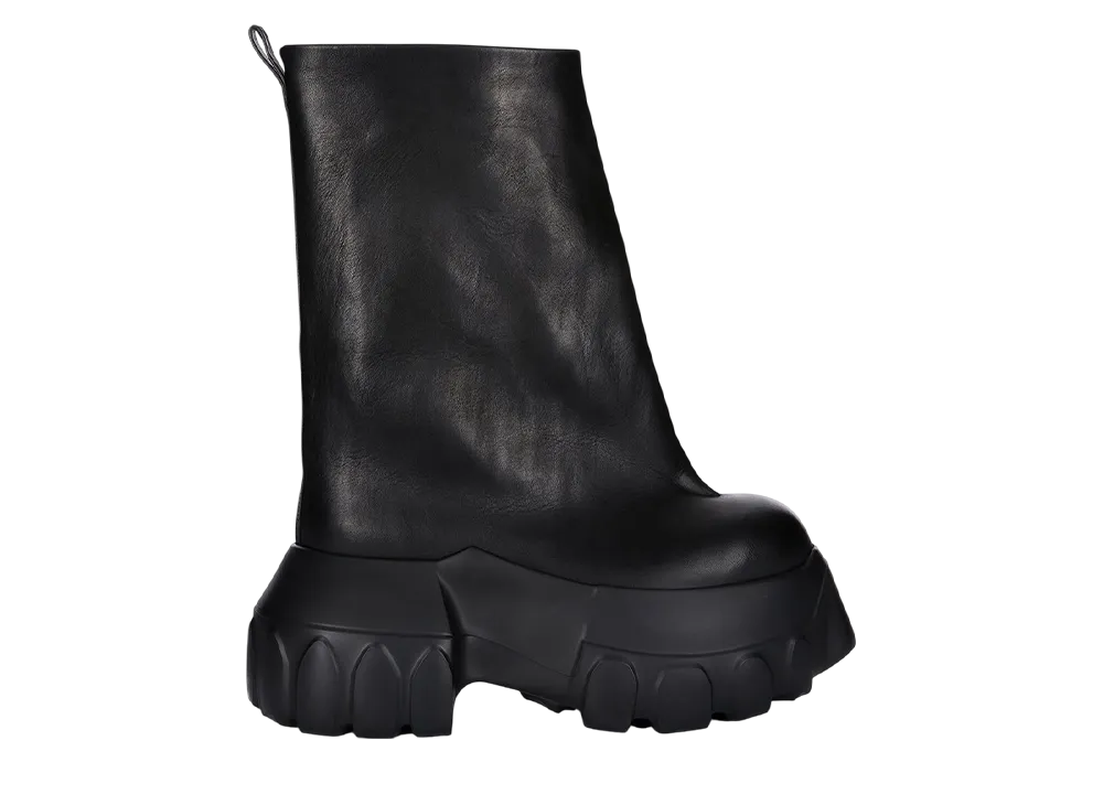 Rick Owens Hollywood Flared Mega Tractor "Black/Black"