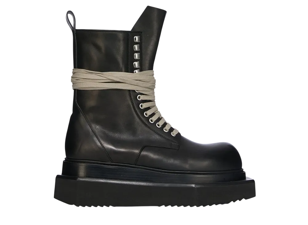 Rick Owens Hollywood Turbo Cyclops Army Boots "Black"