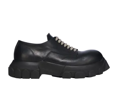 Rick Owens Hollywood Laceup Bozo Tractors "Black/Black"