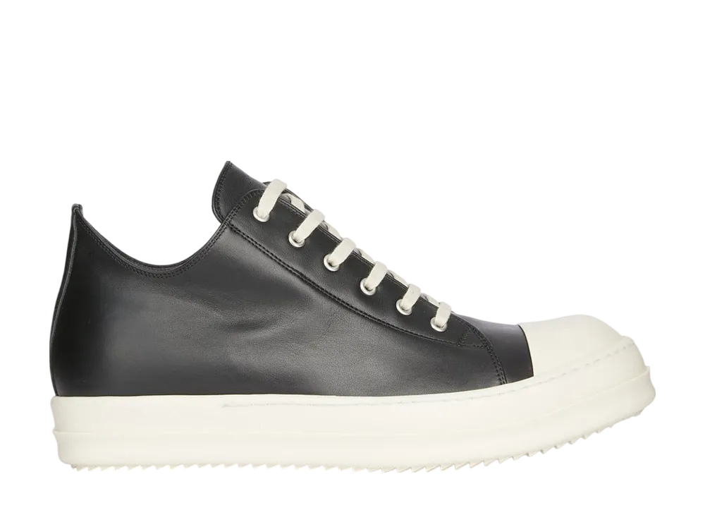 リックオウエンス ハリウッド ロー スニーカー "ブラック/ミルク/ミルク"