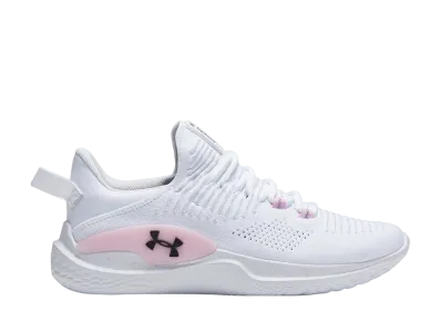 アンダーアーマー ウィメンズ UAフロー ダイナミック インテリニット "ホワイト/ステラーピンク/ブラック"