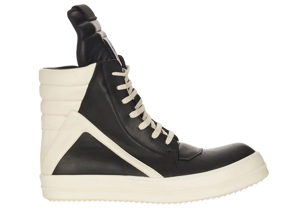 Rick Owens Hollywood Geobasket "Black/Milk/Milk"