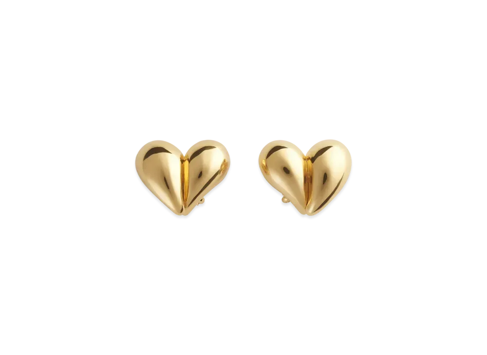 Bottega Veneta Drop Clip Earrings "Yellow Gold"