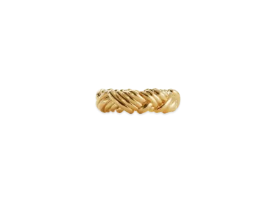 Bottega Veneta Intreccio Ring "Yellow Gold"