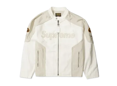 Supreme x Vanson Leathers Cordura Cotton Jacket "White"